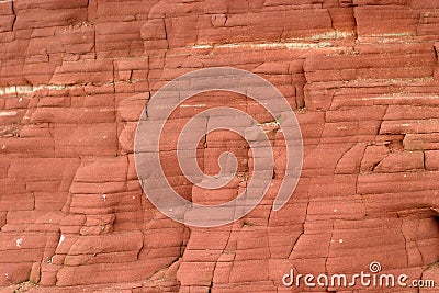 Beach cliff face Stock Photo