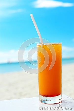 Beach cocktail Stock Photo