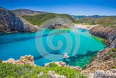 Beach, Costa Verde, Sardinia, Italy Stock Photo