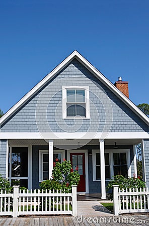 Beach Cottage Stock Photo