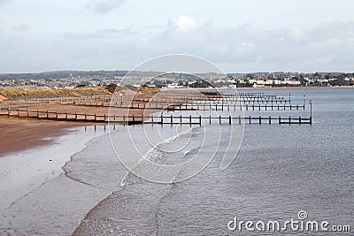 The beach at Dawlish Stock Photo