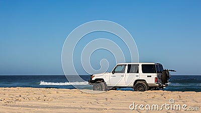 Beach Driving 4x4 Editorial Stock Photo