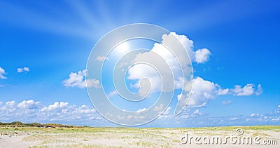 Beach and dunes Stock Photo