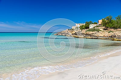 Beach Es Trenc - beautiful coast of Mallorca, Spain Stock Photo