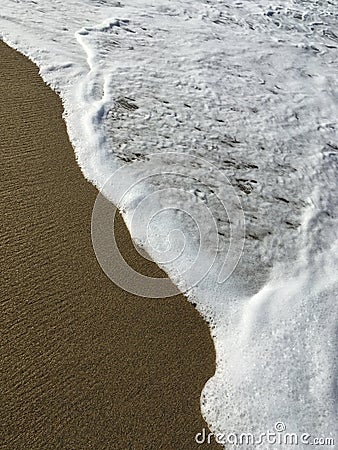Beach foam Stock Photo