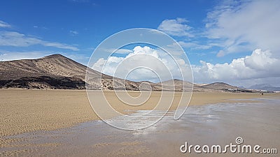 Beach in Fuerteventura Stock Photo