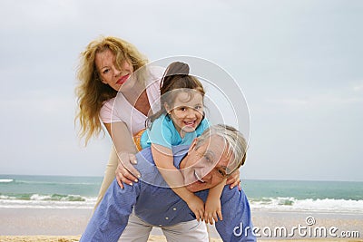 Beach fun Stock Photo