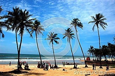 The beach of Goa-India. Stock Photo