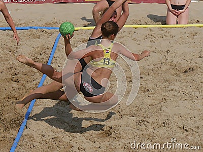 Beach Handball Gaeta 2018 Editorial Stock Photo