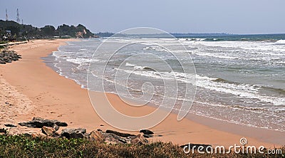 Beach in Hikkaduwa, Sri Lanka Stock Photo
