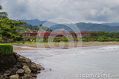 Beach hotel in Costa Rica Editorial Stock Photo