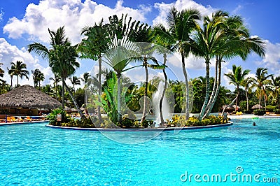 Beach Hotel Resort Swimming Pool Editorial Stock Photo