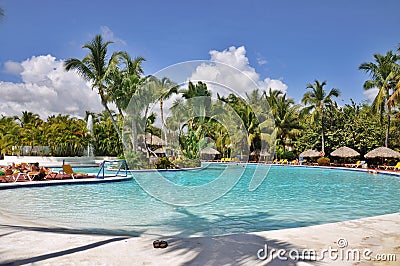 Beach Hotel Resort Swimming Pool Editorial Stock Photo