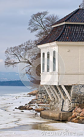 Beach house Stock Photo