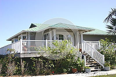 Beach House Stock Photo