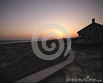 Beach house. Stock Photo