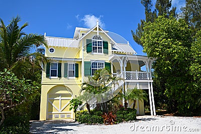 Beach House Stock Photo