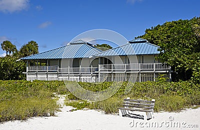 Beach House Stock Photo