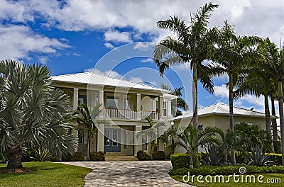 Beach House Stock Photo