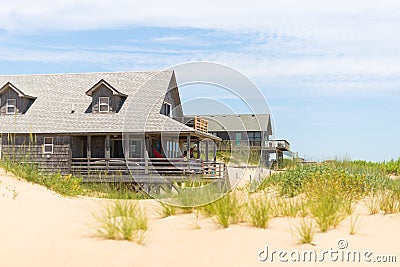 Beach house rentals 3 Stock Photo