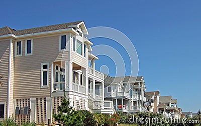 Beach Houses Stock Photo