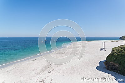 Beach, ile de Groix in Morbihan Stock Photo