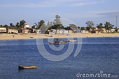Beach of Island of Mozambique, Editorial Stock Photo