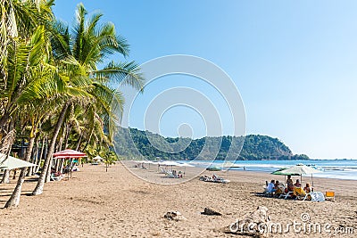 Beach Jaco - pacific coast of Costa Rica Editorial Stock Photo