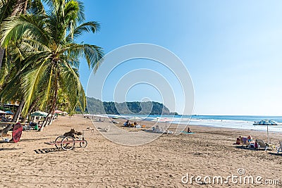 Beach Jaco - pacific coast of Costa Rica Stock Photo