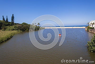 Beach Lagoon Ocean Holidays Stock Photo