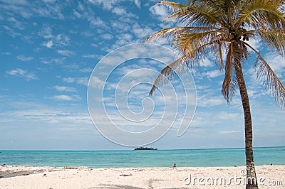 Beach landscape, San Andres island Stock Photo