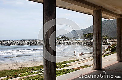 Beach landscape in Venezuela Editorial Stock Photo