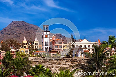 Beach Las Americas in Tenerife island - Canary Stock Photo