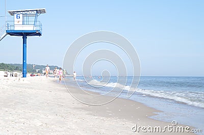 Beach life at the baltic sea Stock Photo