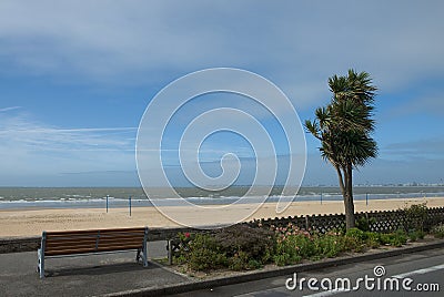 Beach of La Baule Escoublac in France. Stock Photo