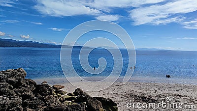 Beach in luwuk city litle paradise Stock Photo