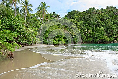 Beach Manuel Antonio Costa Rica Stock Photo