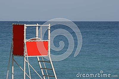 The beach at Nice France, Cote Azur Stock Photo