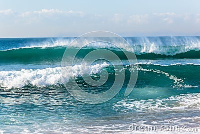 Beach Ocean Waves Shoreline Stock Photo