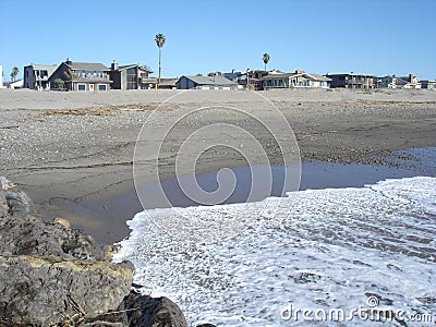 Beach in Oxnard, CA Stock Photo