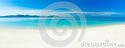 Beach panorama Stock Photo