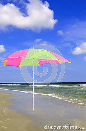 Beach parasol Stock Photo
