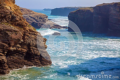 Beach Playa de Augas Santas Stock Photo