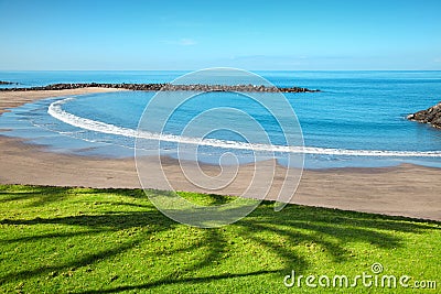 Beach in Playa de las Americas, Tenerife Stock Photo