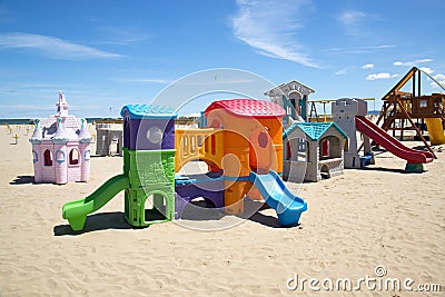 Beach playground Stock Photo