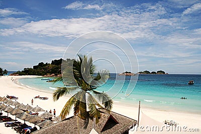 Beach at the Pulau Redang, Malaysia Stock Photo