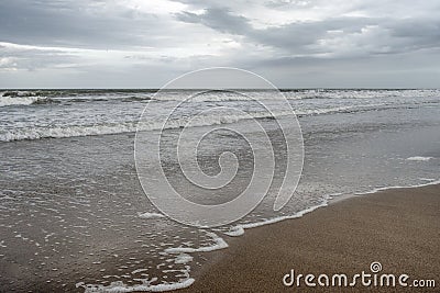 Beach in Punta Mogotes , Mar el Plata , Argentina Stock Photo