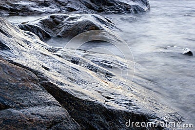 Beach Rocks Stock Photo