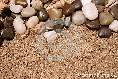 Beach rocks Stock Photo