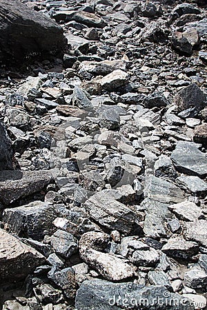 Beach Rocks close-up summer time Stock Photo